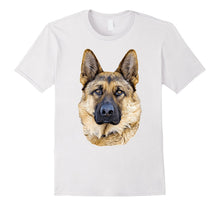 German Shepherd Dog Portrait Detailed Animal Novelty T-Shirt