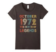 October 1972 the Birth of Legends Birthday T-Shirt