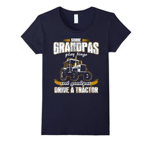 Fathers Day T-Shirt Cool Grandpas Drive a Tractor