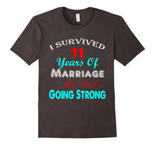 11th Wedding Anniversary Tshirt Marriage Husband Wife Couple