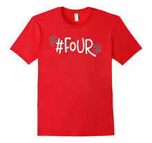 4th Birthday Party Shirt Kids Son Daughter Mom Dad Four 4