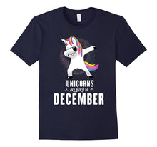 Cute Dabbing Unicorn Birthday Shirt December - Perfect Gift
