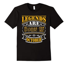 Mens Legends Are Born in October T-Shirt