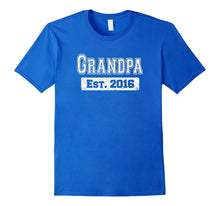 Mens Father's Day T-Shirt 2016 First Time Grandpa Gift Shirts