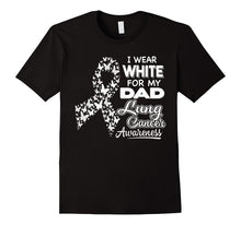 Lung Cancer Awareness T Shirt - I Wear White for My Dad