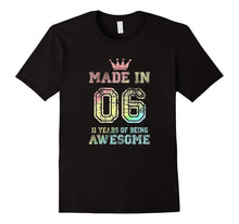 11th Birthday Gift Made in 2006 Awesome Rainbow T-Shirt