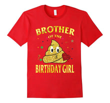 Brother of the Birthday Girl Lovely Emoji T-Shirt Funny Tee