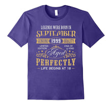 Born in September 1999 Legends 18th Birthday Gift 18 Shirt