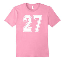 27 Sports Team School Numbers on Front T-Shirt Jersey