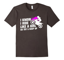 I Ride Like a Girl Motocross Girl T-Shirt Perfect Gift