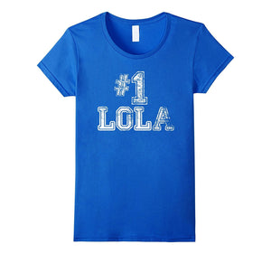 #1 Lola T Shirt - Number One Grandmother Mother Gift Tee