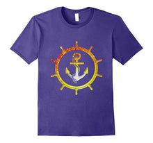 Bright Anchor Helm Navy Nautical Theme Boat Lover T-Shirt