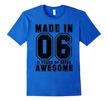 11th Birthday Gift T-Shirt Made in 06 Tee 11 Yrs Old Gift
