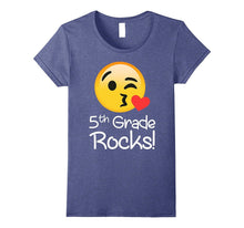 5 Th Grade Rocks Emoji tShirt Funny Fifth Graders & Teachers