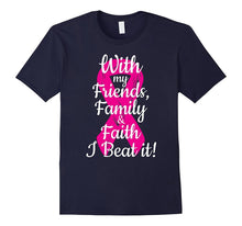 Breast Cancer Survivor Family Novelty T-Shirt - I Beat It