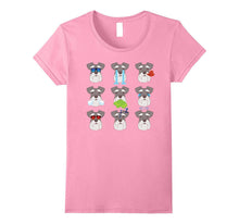 Nine Emoji Schnauzer Dog Emotion Face T-Shirt Gift