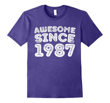 Awesome Since 1987 T-Shirt Funny 30th Birthday Gift Shirt