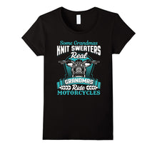 Funny Grandma Motorcycle Shirt Biker Some Knit Real Ride