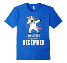 Cute Dabbing Unicorn Birthday Shirt December - Perfect Gift
