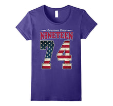 43th Birthday Awesome Since 1974 Tee Shirt