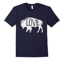 American Vintage Buffalo Silhouette Love Bison T Shirt Tee
