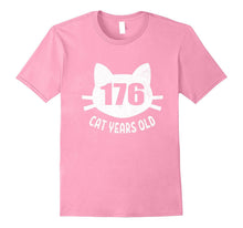 176 Cat Years Old T-Shirt Funny 40th Birthday Gag Gift