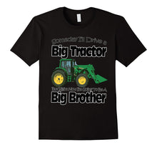Sibling Tractor T-Shirt Gift for Big Brother Youth Kids