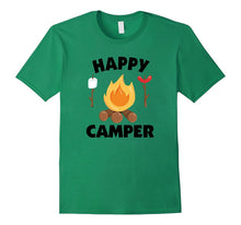 Happy Camper T-Shirt Funny Campfire Roasting Marshmallows