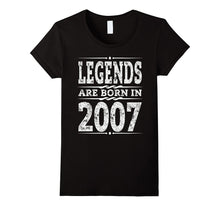 Funny Legends Are Born in 2007 T-Shirt 10th Birthday Gift