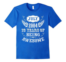 13 Years of Being Awesome B-Day Gift Shirt Born in July 2004