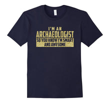 Smart and Awesome Archaeologist T-Shirt (Gold)