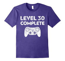 Level 30 Complete T-Shirt Video Gamer 30th Birthday Gift