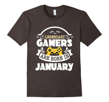 Funny Video Game T Shirt Legendary Gamers January Bday Tee