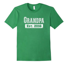Mens Father's Day T-Shirt 2016 First Time Grandpa Gift Shirts