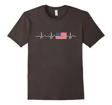 Heartbeat USA Flag Tshirt Independence Day
