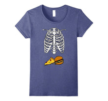 Pizza Hamburger Skeleton T-Shirt Pregnancy Costume Halloween