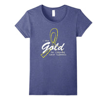 I Wear Gold Childhood Cancer Awareness Support Tshirt
