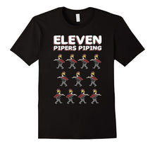 Eleven Pipers Piping T-Shirt Song 12 Days Christmas Tee