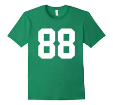 #88 Team Sports Jersey Number Front & Back Player / Fan Tee