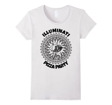 Illuminati Pizza Party Cool Conspiracy Theory Tee Shirt