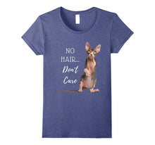 No Hair Don't Care Hairless Cat T Shirt (Sphynx Kitten)
