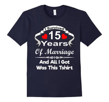 15th 15 Year Wedding Anniversary Shirt Marriage Husband Wife