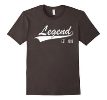 18th Birthday Gift Shirt Legend Est. 1999 18 Year Old Tee