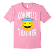 Computer Teacher Shirt - Angel Emoji Computer Teacher Tee