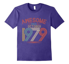 Awesome Since October 1979 Funny T-Shirt 38th Birthday Tee