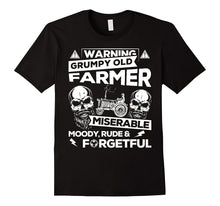 Mens Farmer T-Shirt Grumpy Old Grandpa Farmer Gift Tee