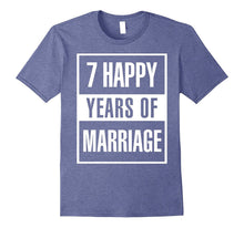 7th Wedding Anniversary Gift Idea Husband and Wife T-Shirt
