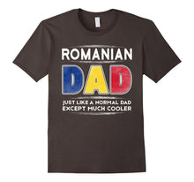 Mens Romanian Dad Is Much Cooler Father's Day T-Shirt Flag