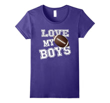 Love My Boys Football Shirt for Mom-Football Mom Shirts Dad