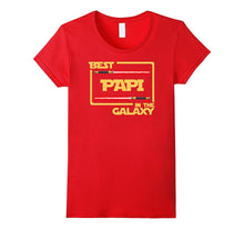 Mens Best Papi in the Galaxy Father's Day Gift T-Shirt
